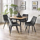 Findlay Square Dining Table - Walnut & Black