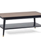 Findlay Coffee Table With Shelf - Walnut & Black