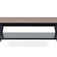 Findlay Coffee Table With Shelf - Walnut & Black