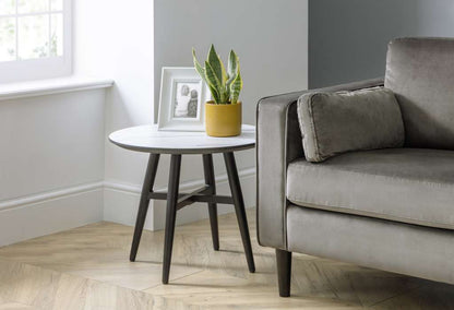 Firenze Marble Effect Lamp Table