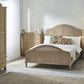 Fleur Rattan Bed 135cm - Light Oak