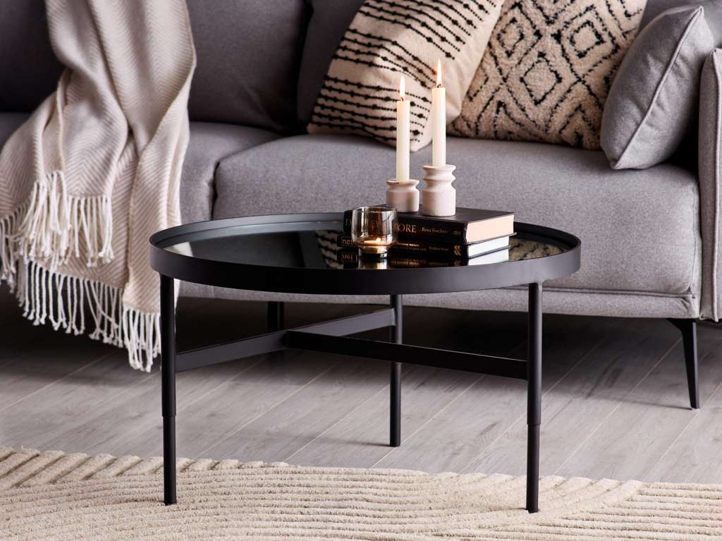 Franki Mirror Glass Coffee Table