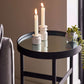 Franki Mirror Glass Lamp Table