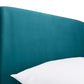 Frida Curved Velvet 150cm King Bed - Teal