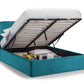 Frida Ottoman Storage 150cm King Bed - Teal