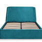 Frida Ottoman Storage 150cm King Bed - Teal
