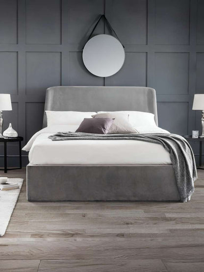Frida Ottoman Storage 150cm King Bed - Grey