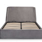 Frida Ottoman Storage 150cm King Bed - Grey
