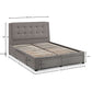 Fullerton 4 Drawer 135cm Double Bed  Grey