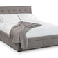 Fullerton 4 Drawer 150cm King Bed  Grey