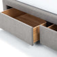Fullerton 4 Drawer 150cm King Bed  Grey