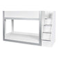 Gaia 90cm Single Bunk Bed - White and Silver