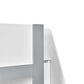 Gaia 90cm Single Bunk Bed - White and Silver