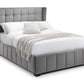 Gatsby 135cm Double Bed - Light Grey