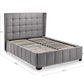 Gatsby 135cm Double Bed - Light Grey