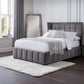 Gatsby 150cm King Bed - Light Grey