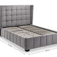 Gatsby 150cm King Bed - Light Grey