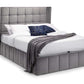 Gatsby Ottoman Storage 150cm King Bed - Light Grey