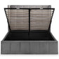 Gatsby Ottoman Storage 150cm King Bed - Light Grey