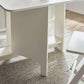 Gatan Small Gateleg Table With 2 Chairs - White
