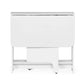 Gatan Small Gateleg Table With 2 Chairs - White