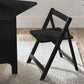 Gatan Small Gateleg Table With 2 Chairs - Black