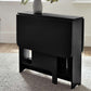 Gatan Small Gateleg Table With 2 Chairs - Black