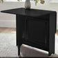 Gatan Small Gateleg Table With 2 Chairs - Black