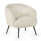 Gigi Boucle Accent Chair - Ivory
