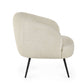 Gigi Boucle Accent Chair - Ivory