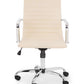 Gio Ivory & Chrome Office Chair