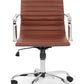 Gio Brown & Chrome Office Chair