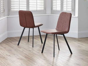 Set Of 2 Goya Chairs Antique Brown