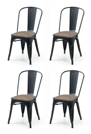 Set Of 4 Grafton Metal Chairs