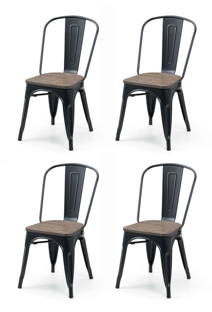 Set Of 4 Grafton Metal Chairs