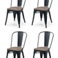 Set Of 4 Grafton Metal Chairs