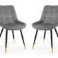 Set Of 2 Hadid Dining Chairs - Grey