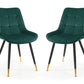 Set Of 2 Hadid Dining Chairs - Green