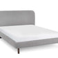 Hannah Double Bed 135Cm - Grey Boucle