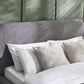 Hannah Double Bed 135Cm - Grey Boucle