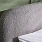 Hannah Double Bed 135Cm - Grey Boucle