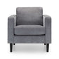 Hayward Chair - Grey Chenille Fabric