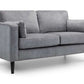 Hayward 2 Seater - Grey Chenille Fabric