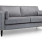 Hayward 3 Seater - Grey Chenille Fabric