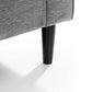 Hayward 3 Seater - Grey Chenille Fabric
