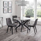 Set Of 4 Hayden Panelled Dining Chairs - Grey Linen