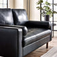 Henley Black Faux Leather 3 Seater Sofa