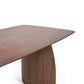 Artemis Curved Leg Walnut Dining Table