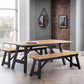 Hockley Table Black/Oak