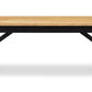 Hockley Bench Black/Oak